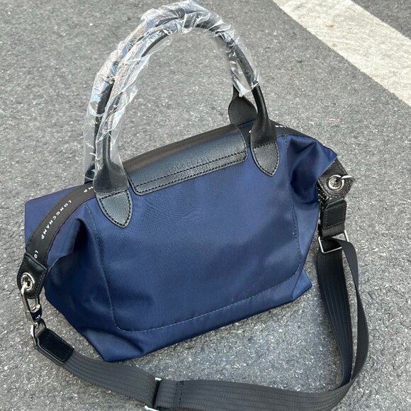 Longchamp Blue and Black Tote Bag - Picture 2 of 7